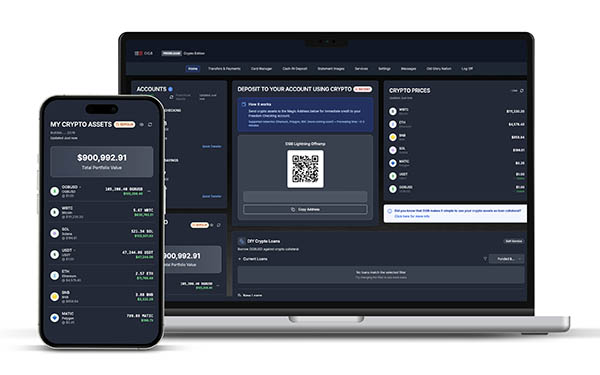 Devices showing OGB's Crypto Dashboard
